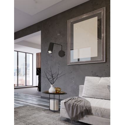 Lampă de perete TINA 1xGU10/15W/230V neagră