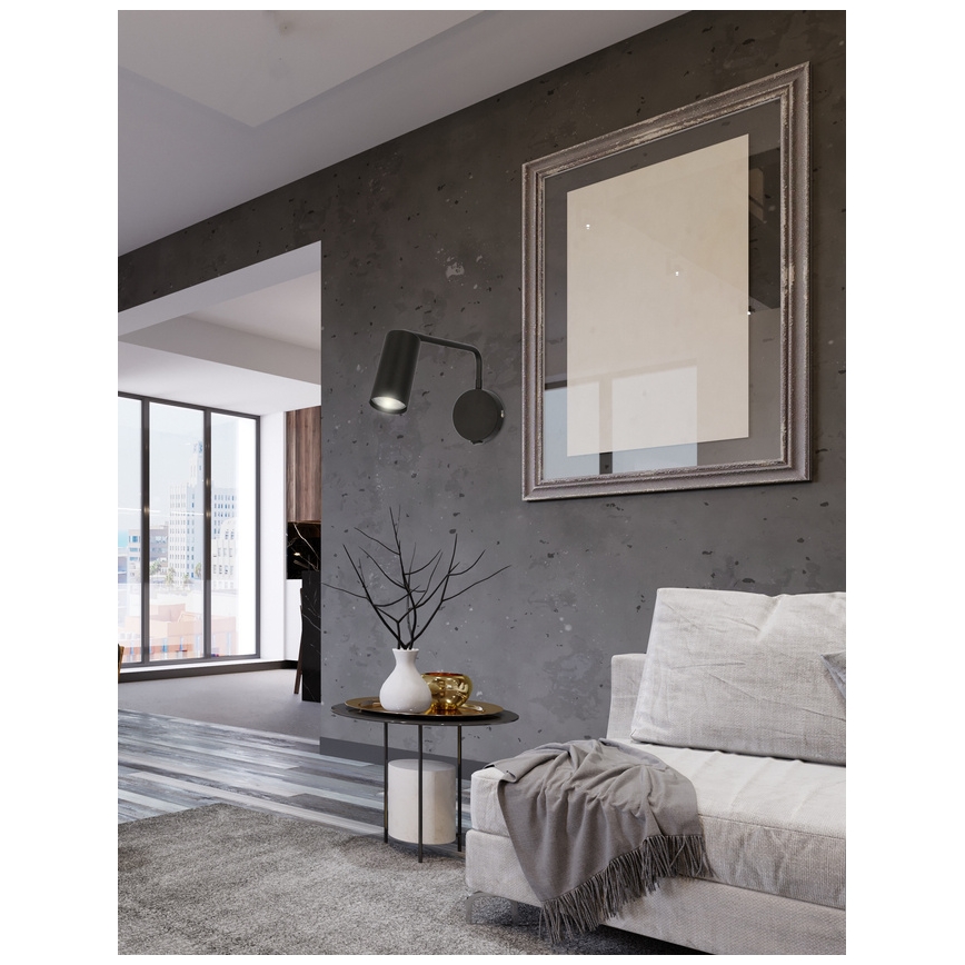 Lampă de perete TINA 1xGU10/15W/230V neagră