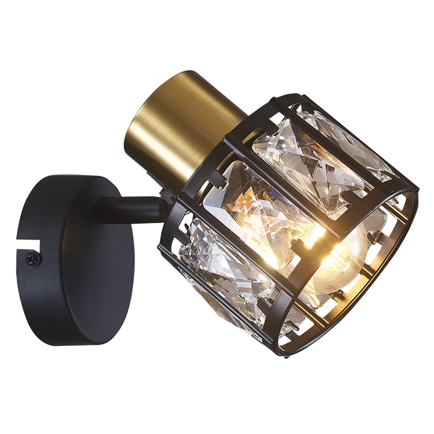 Lampă de perete ZAHARA 1xE27/10W/230V neagră