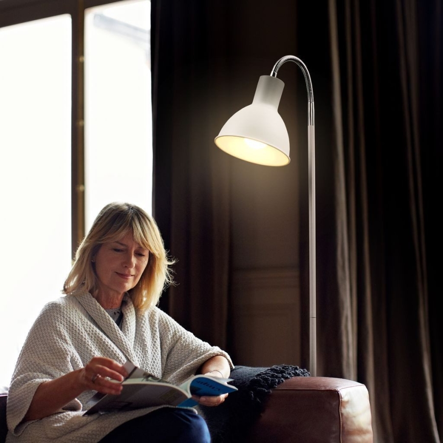 Lampă de podea 1xE27/25W/230V albă