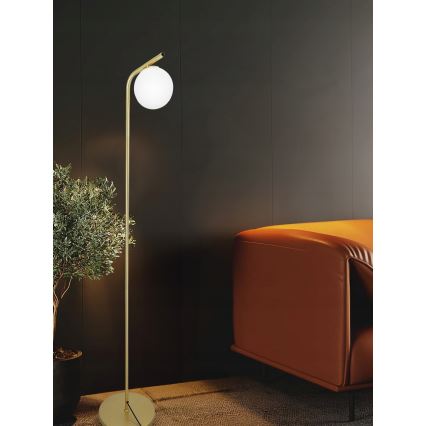 Lampă de podea 1xE27/40W/230V auriu/alb