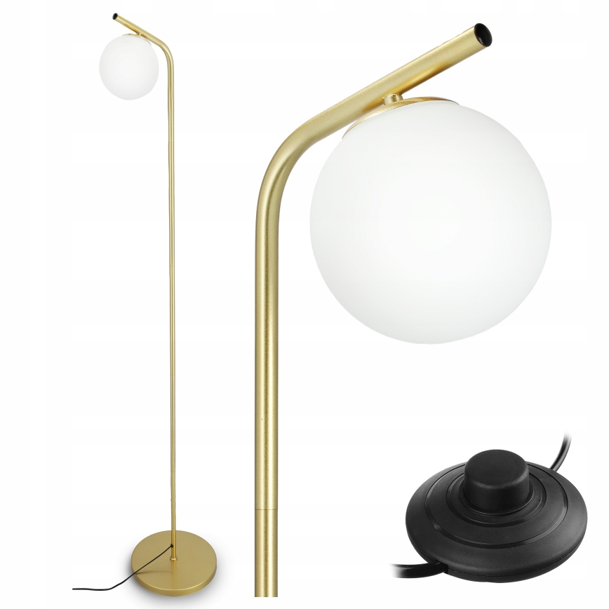 Lampă de podea 1xE27/40W/230V auriu/alb