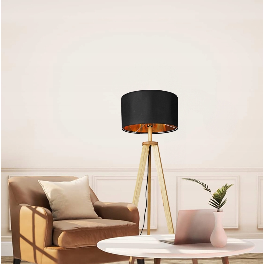 Lampă de podea 1xE27/40W/230V neagră