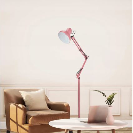 Lampă de podea 1xE27/40W/230V roz