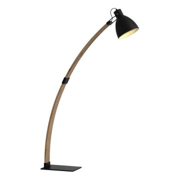 Lampă de podea 1xE27/60W/230V frasin/negru