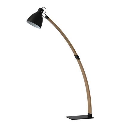 Lampă de podea 1xE27/60W/230V frasin/negru