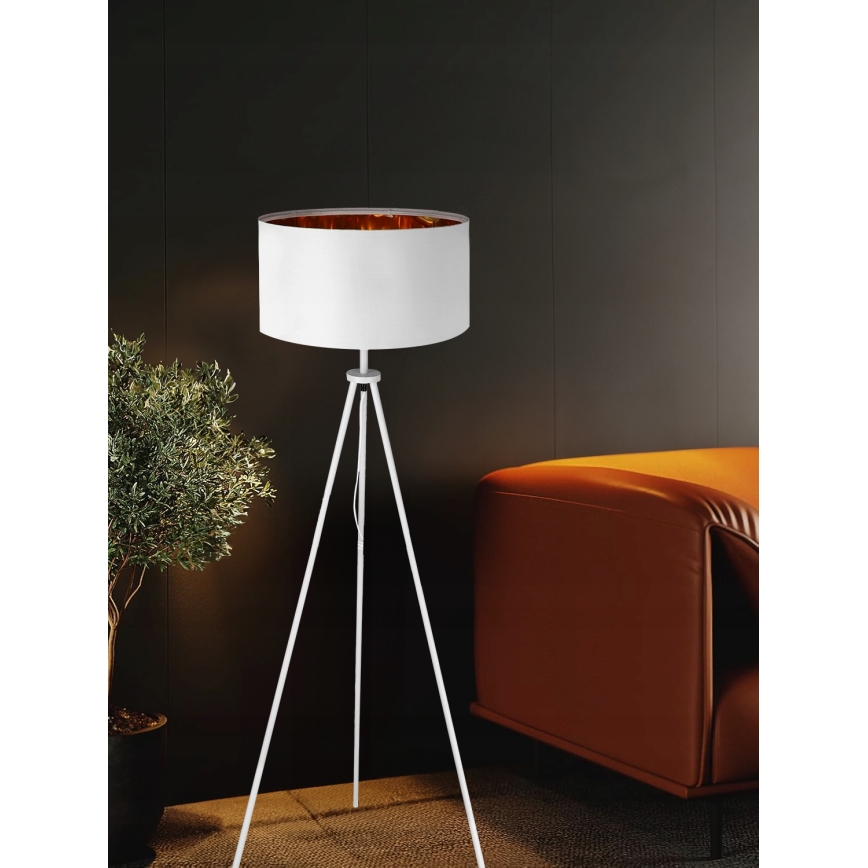 Lampă de podea albă 1xE27/40W/230V