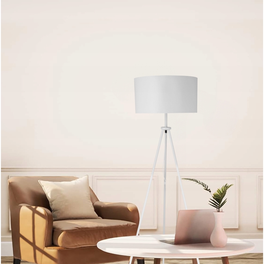 Lampă de podea albă 1xE27/40W/230V