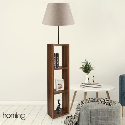 Lampă de podea AYD 1xE27/40W/230V maro/gri