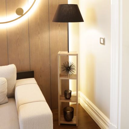 Lampă de podea AYD 1xE27/40W/230V maro/negru