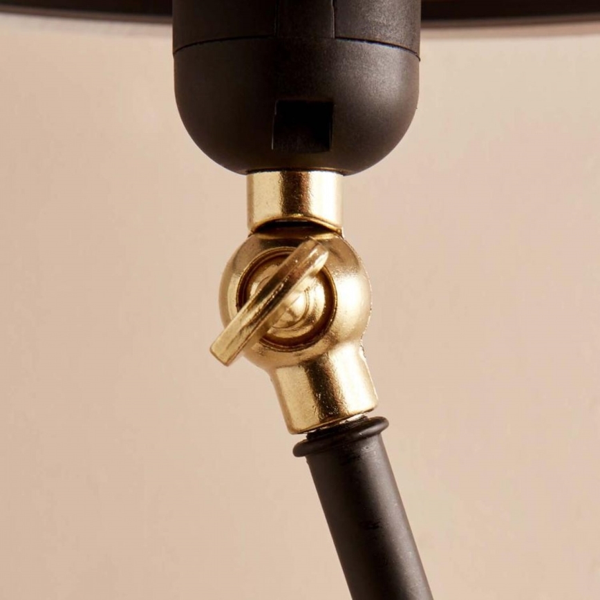 Lampă de podea AYD 1xE27/40W/230V negru/bej