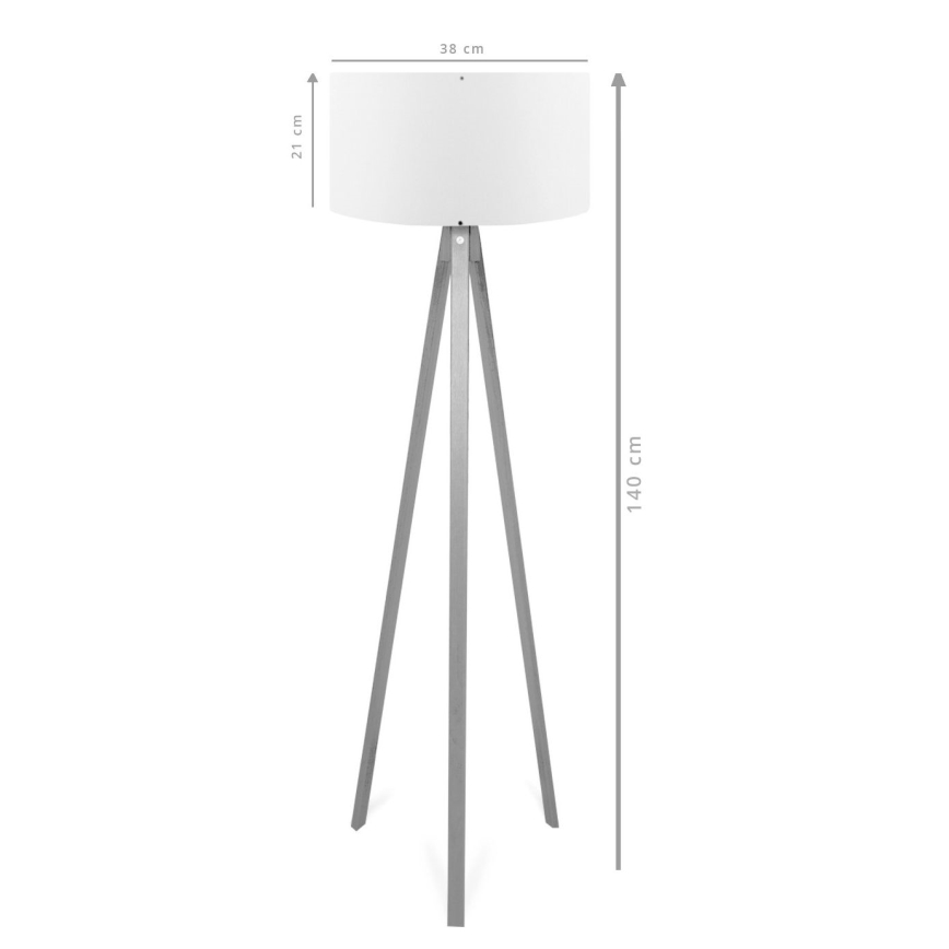 Lampă de podea AYD, soclu 1x E27, 40W, 230V, maro/verde