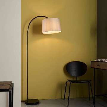 Lampă de podea CARLSON 1xE27/60W/230V, gri/negru - Endon 78163