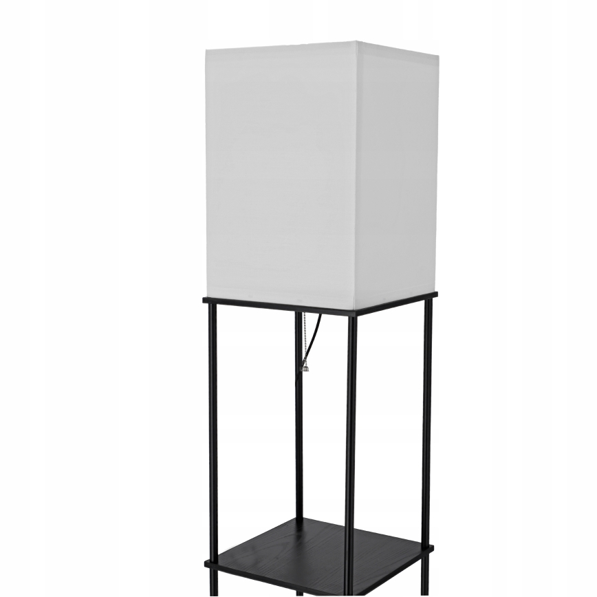 Lampă de podea cu polițe 1xE27/40W/230V negru/alb