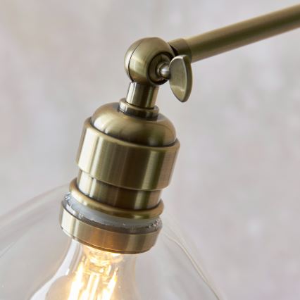 Lampă de podea Endon 107609 - 1xE27/10W/230V, finisaj din alamă