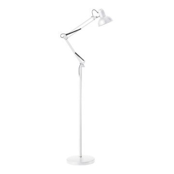 Lampă de podea flexibilă AURIQ, 1x E27/60W/230V, 184 cm, albă