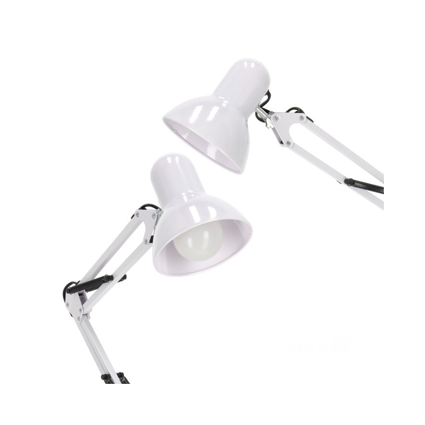 Lampă de podea flexibilă AURIQ, 1x E27/60W/230V, 184 cm, albă