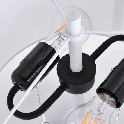 Lampă de podea FOGO, 2x E27/15W/230V, alb/bej