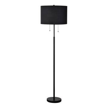 Lampă de podea FOGO 2xE27/15W/230V negru