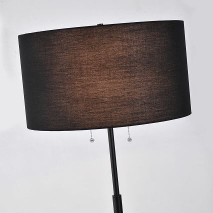 Lampă de podea FOGO 2xE27/15W/230V negru