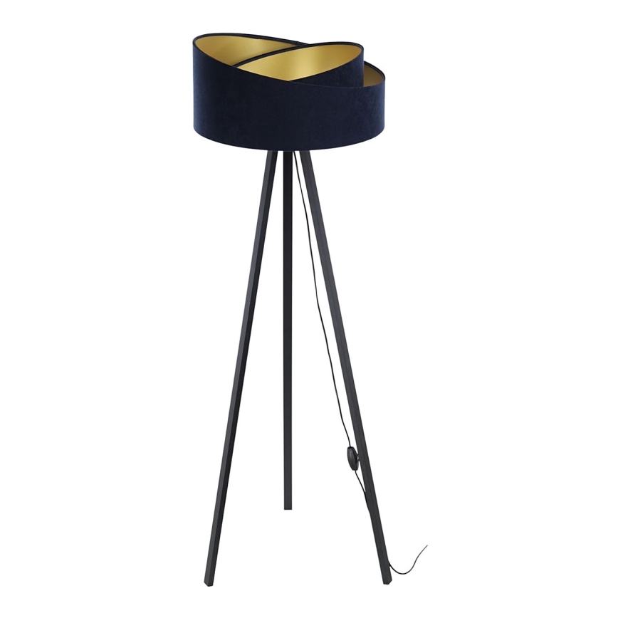 Lampă de podea GALAXY 1xE27/60W/230V albastru/wenge