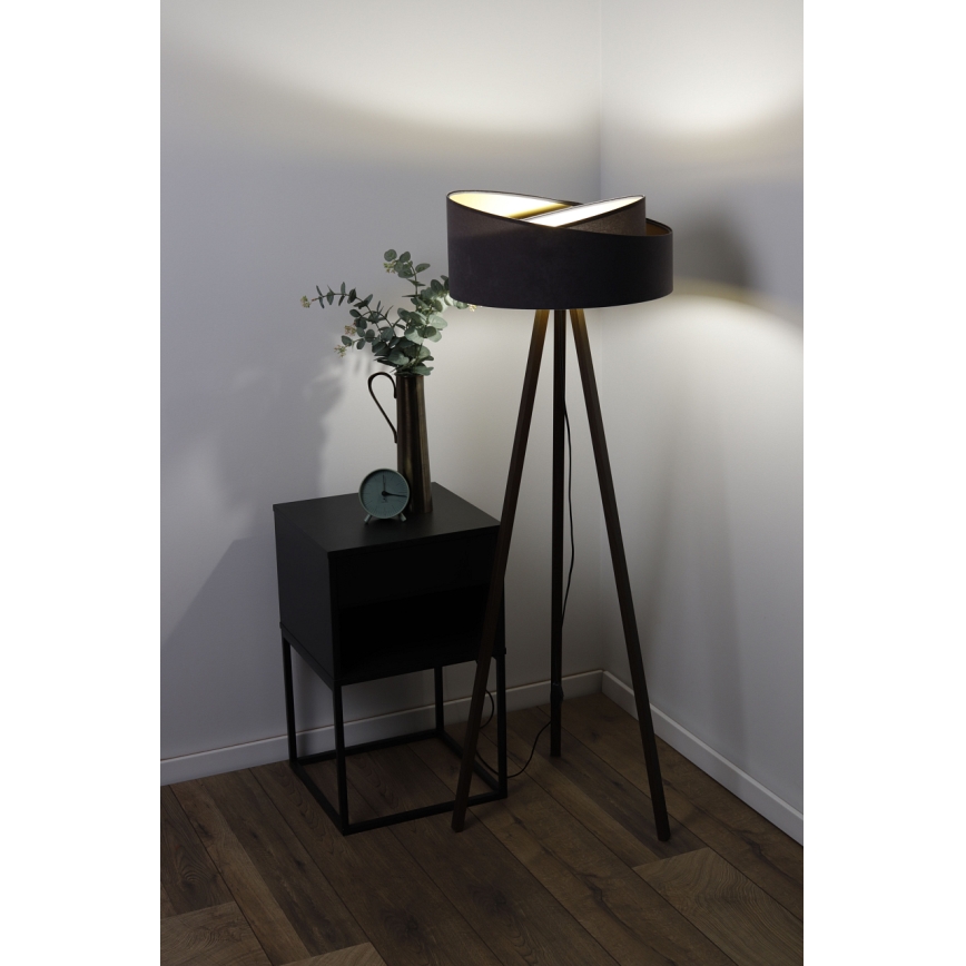 Lampă de podea GALAXY 1xE27/60W/230V gri/wenge