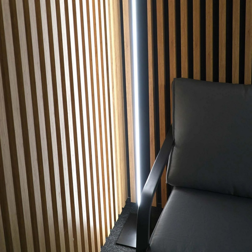 Lampă de podea LED BERNADETTA, 28 W, 230 V, 4000 K, neagră