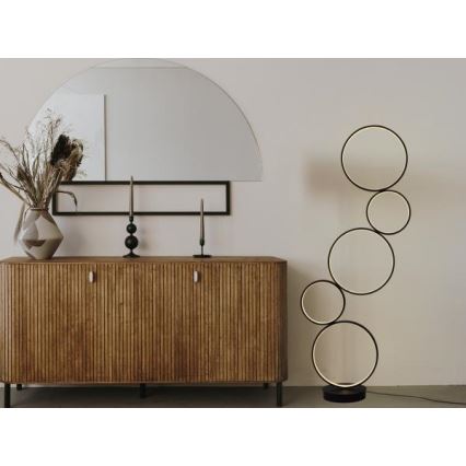 Lampă de podea LED dimabilă LED/85W/230V 3000-6500K + telecomandă