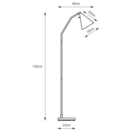 Markslöjd 108890 - Lampă de podea LED cu dimmer FUNIL, LED/4,9W/230V, CRI 90, bej