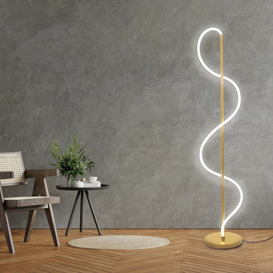 Lampă de podea LED EMMA LED/24W/230V, aurie