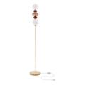Lampă de podea LED FLORES LED/15W/230V auriu/portocaliu/maro