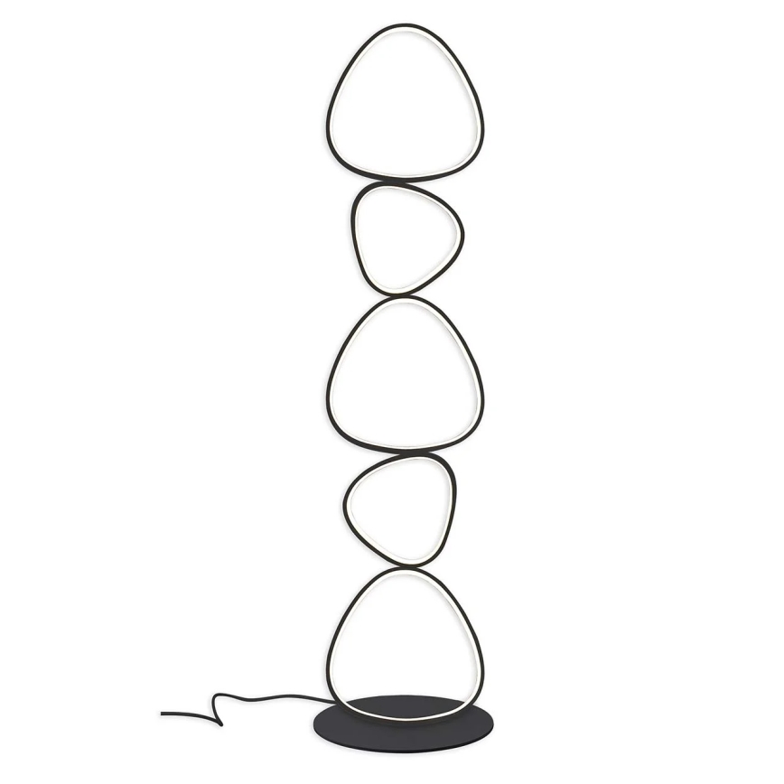 Lampă de podea LED PETRA, 48 W, 230 V, neagră