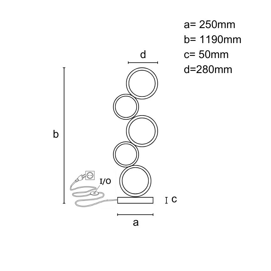 Lampă de podea LED reglabilă 85W, 230V, 3000-6500K, cu telecomandă