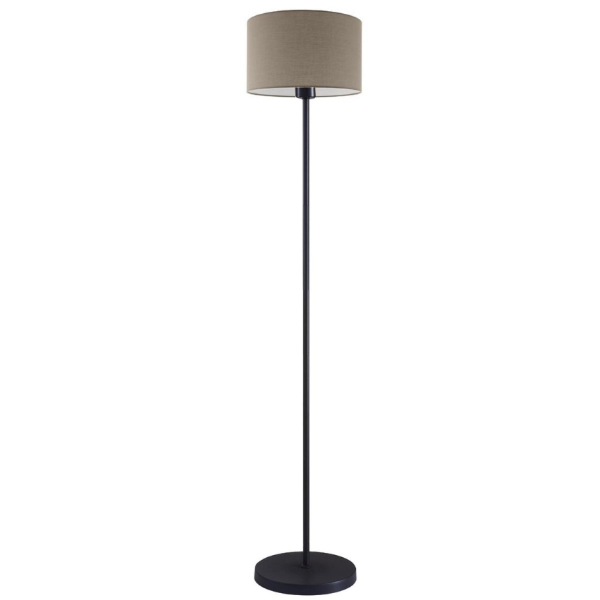 Lampă de podea LED TUNJA, 1x E27/20W/230V, Ø 30 cm, negru/taupe