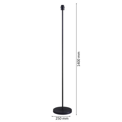Lampă de podea LED TUNJA, 1x E27/20W/230V, Ø 30 cm, negru/taupe