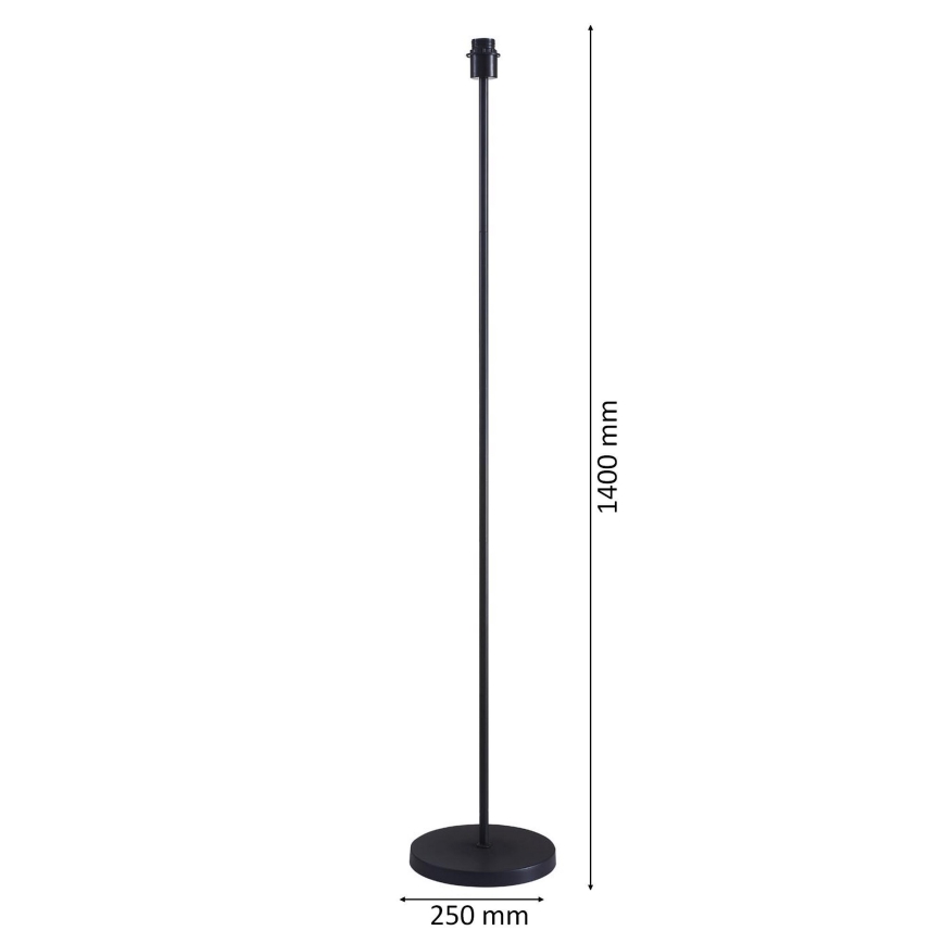 Lampă de podea LED TUNJA, 1x E27/20W/230V, Ø 30 cm, negru/taupe