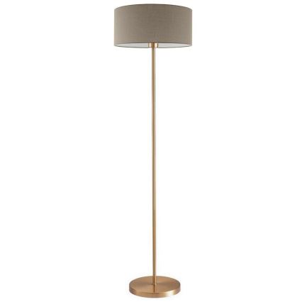 Lampă de podea LED TUNJA, 1xE27/20W/230V, Ø 38 cm, auriu/taupe