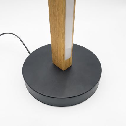 Lampă de podea LED VERDE LED/18W/230V 3000K stejar/negru