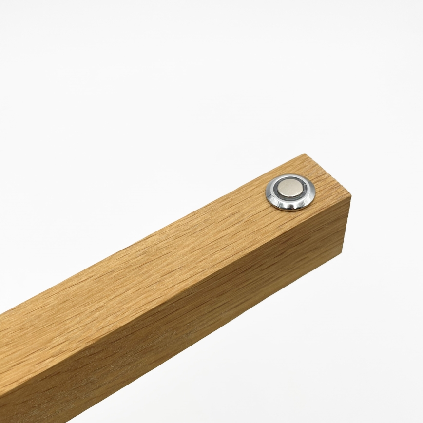 Lampă de podea LED VERDE LED/18W/230V 3000K stejar/negru