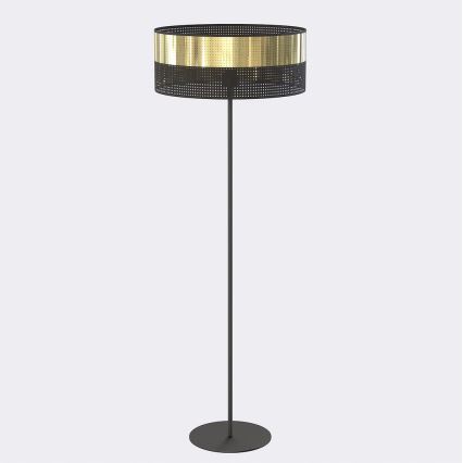 Lampă de podea LUX 1xE27/15W/230V neagră/aurie