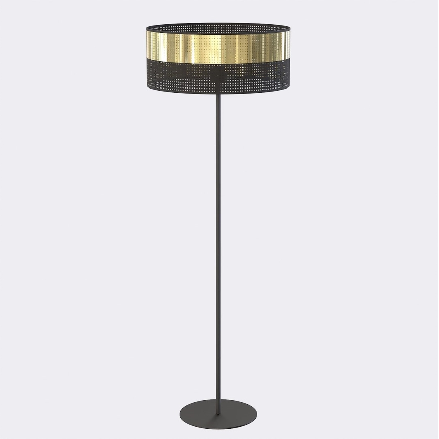 Lampă de podea LUX 1xE27/15W/230V neagră/aurie