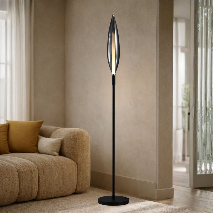 Lampă de podea NORDIC 1xG9/5W/230V, negru cromat