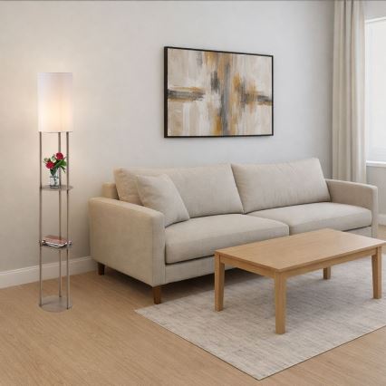 Rabalux - Lampadar cu polițe, 1xE27/40W/230V, bej