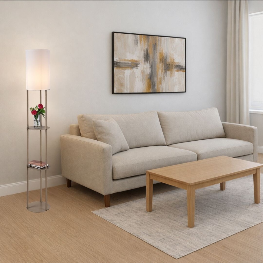 Rabalux - Lampadar cu polițe, 1xE27/40W/230V, bej