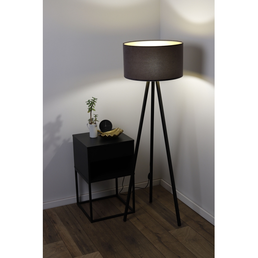 Lampă de podea STANDART 1xE27/60W/230V gri/wenge