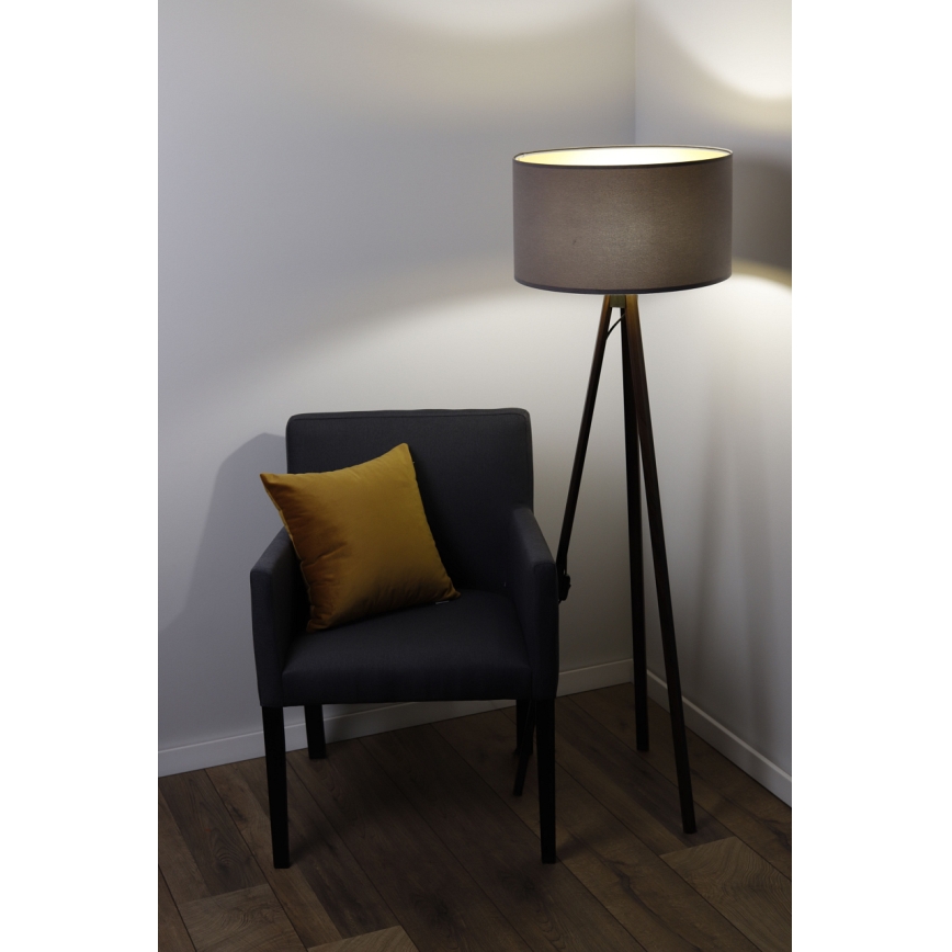 Lampă de podea STANDART 1xE27/60W/230V gri/wenge