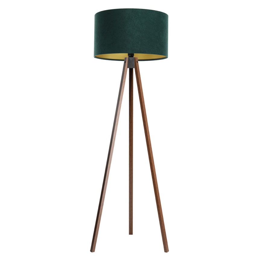 Lampă de podea STANDART 1xE27/60W/230V verde/wenge