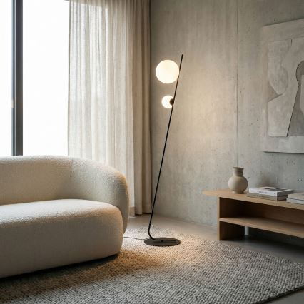 Lampă de podea TATU 2xG9/8W/230V neagră