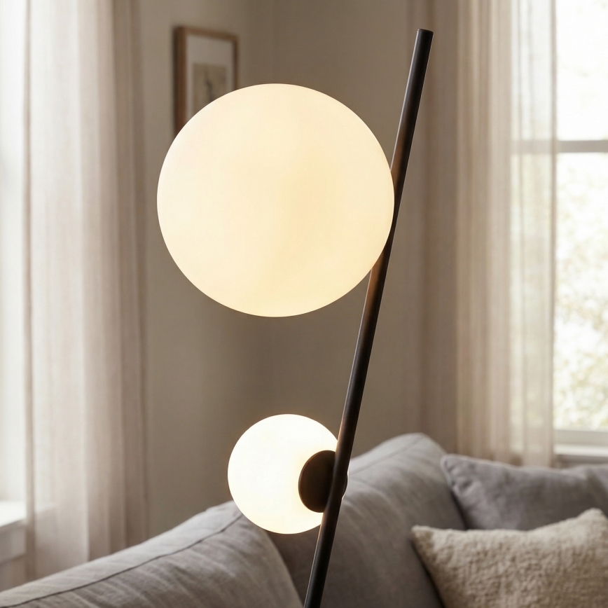 Lampă de podea TATU 2xG9/8W/230V neagră