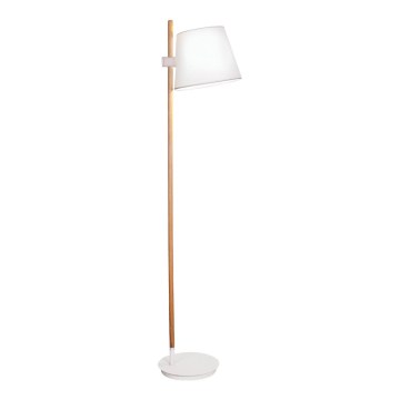 Lampă de podea VIANA 1xE27/60W/230V alb/maro